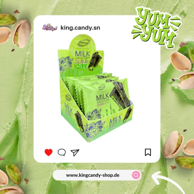 ‼️Schnell sein & abstauben ‼️ Dubai Schokolade von Bind🍫 Jetzt im Store erhältlich, solange der Vorrat reicht 😋 

#kingcandy #sweets #sweet #candy #king #queen #lolipop #girls #boys #trend #schwerin#Deutschland #world #soft #drinks #energy #chips #takis #blue #fuego #dubai #schokolade